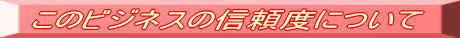 このビジネスの信頼度について
